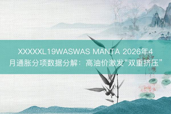 XXXXXL19WASWAS MANTA 2026年4月通胀分项数据分解：高油价激发“双重挤压”