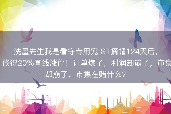 洗屋先生我是看守专用宠 ST摘帽124天后,易事特为何倏得20%直线涨停!订单爆了,利润却崩了,市集在赌什么?